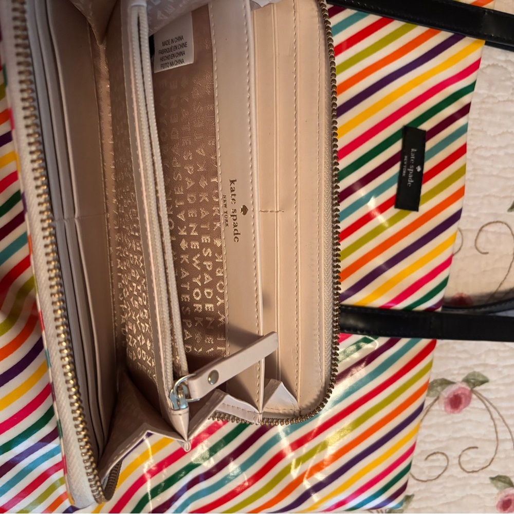 Kate Spade Multicolor Striped Tote - Picture 5 of 12